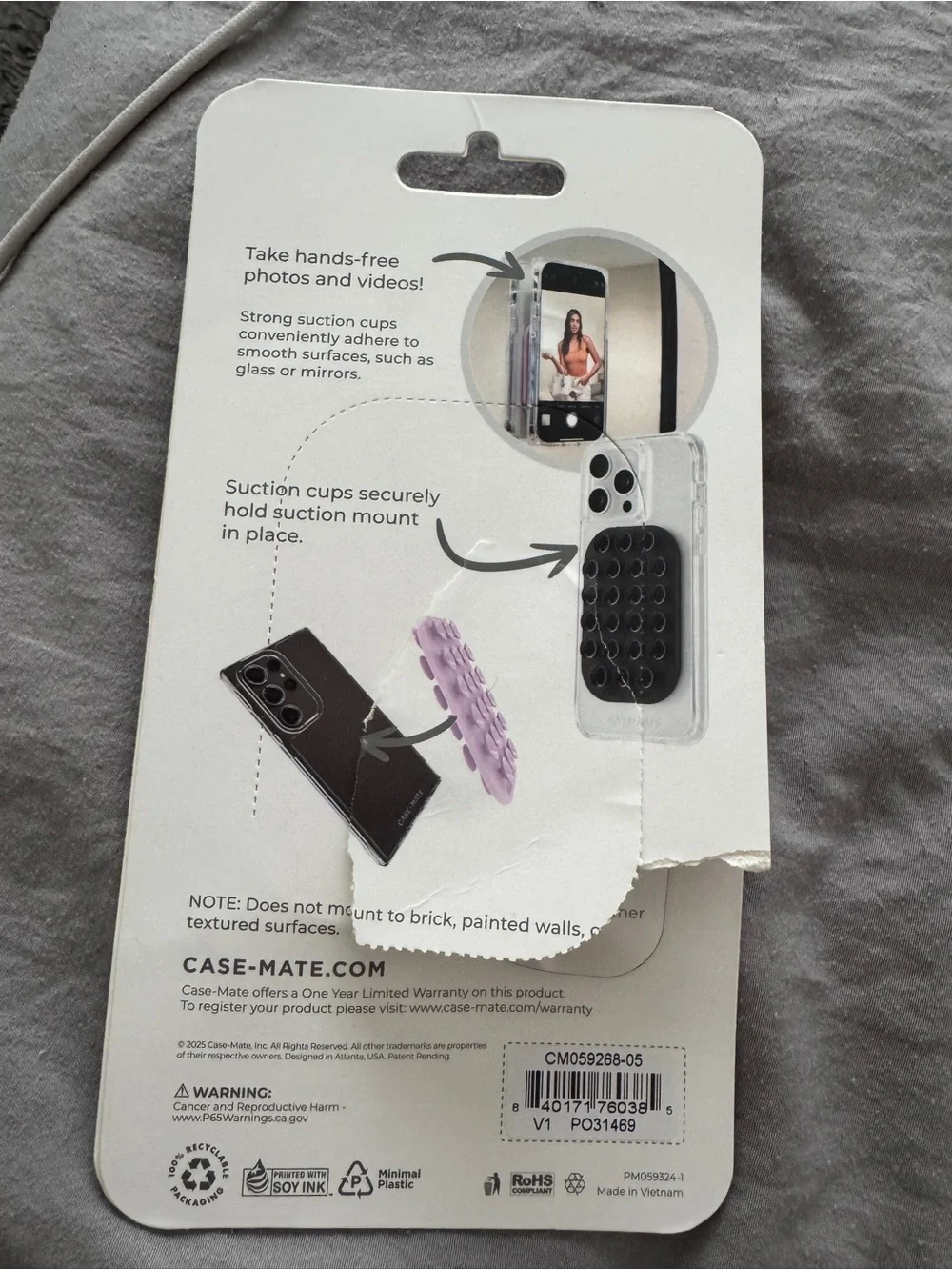casemate phone suction